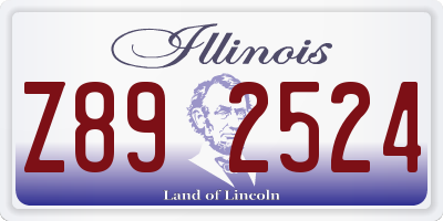 IL license plate Z892524