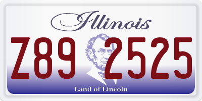 IL license plate Z892525