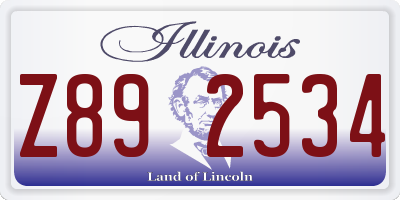 IL license plate Z892534