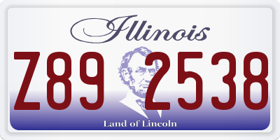 IL license plate Z892538