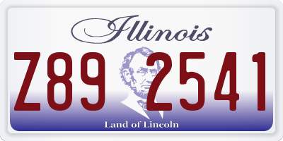 IL license plate Z892541
