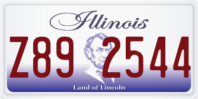 IL license plate Z892544