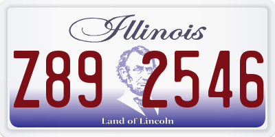 IL license plate Z892546