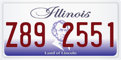 IL license plate Z892551
