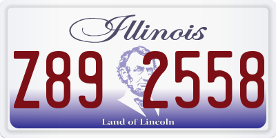IL license plate Z892558
