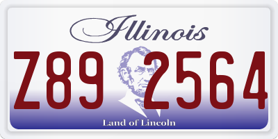 IL license plate Z892564