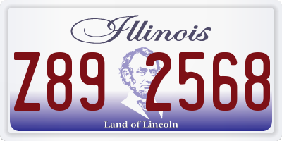 IL license plate Z892568