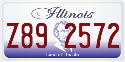 IL license plate Z892572
