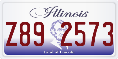 IL license plate Z892573