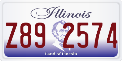 IL license plate Z892574