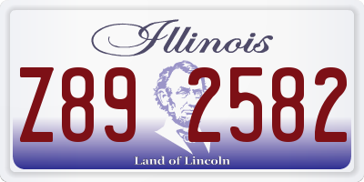 IL license plate Z892582