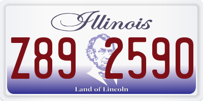 IL license plate Z892590