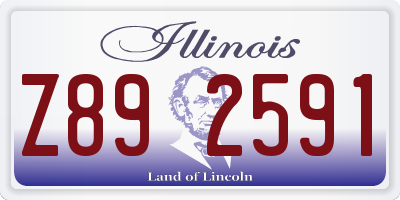 IL license plate Z892591