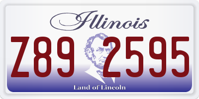 IL license plate Z892595