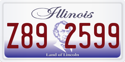 IL license plate Z892599