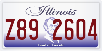 IL license plate Z892604