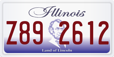 IL license plate Z892612