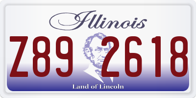 IL license plate Z892618