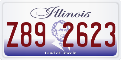 IL license plate Z892623