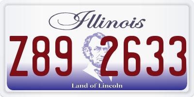 IL license plate Z892633