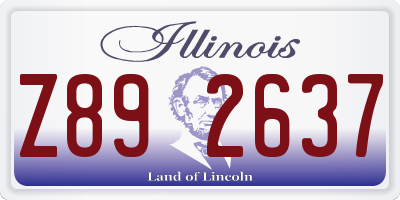 IL license plate Z892637
