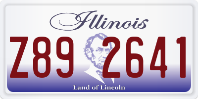 IL license plate Z892641