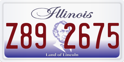 IL license plate Z892675