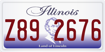 IL license plate Z892676