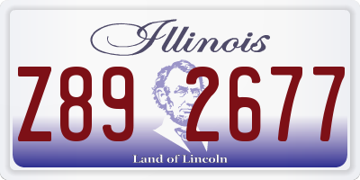IL license plate Z892677