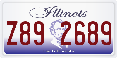 IL license plate Z892689