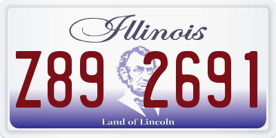 IL license plate Z892691