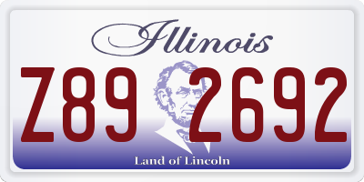 IL license plate Z892692