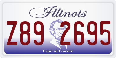 IL license plate Z892695