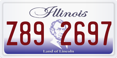 IL license plate Z892697