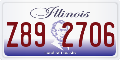 IL license plate Z892706