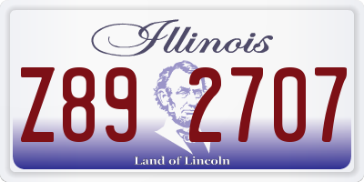 IL license plate Z892707