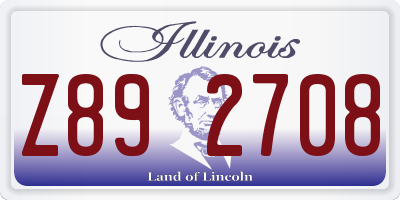 IL license plate Z892708