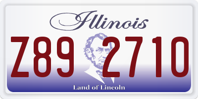 IL license plate Z892710