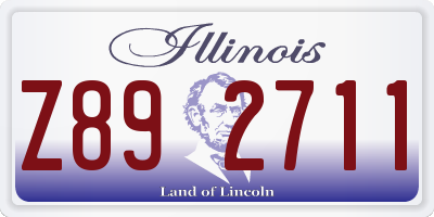 IL license plate Z892711