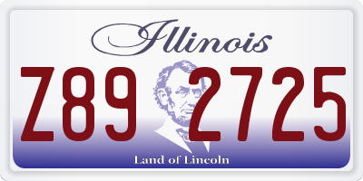IL license plate Z892725