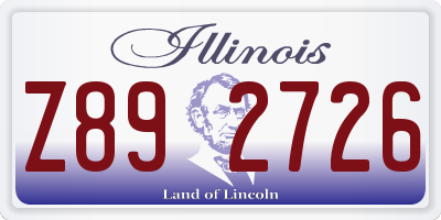 IL license plate Z892726