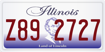 IL license plate Z892727