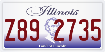 IL license plate Z892735