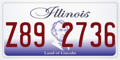 IL license plate Z892736