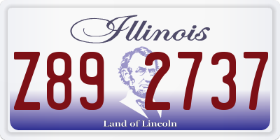 IL license plate Z892737