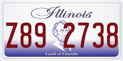IL license plate Z892738