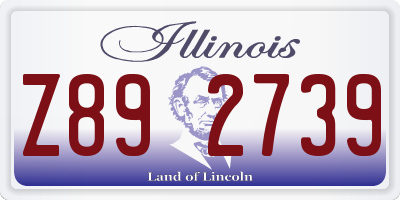 IL license plate Z892739