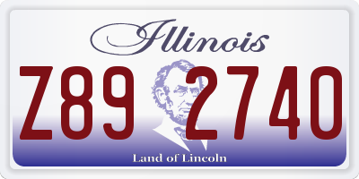 IL license plate Z892740