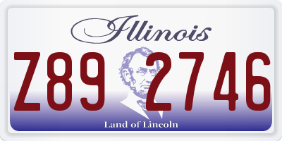 IL license plate Z892746