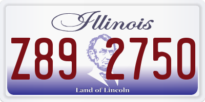 IL license plate Z892750